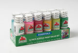 Apple Barrel Essentials 12 Color Paint Set - Finishing - Activity Based Supplies