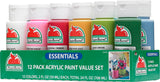 Apple Barrel Essentials 12 Color Paint Set - Finishing - Activity Based Supplies